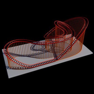 roller coaster mesh model basat 3d print model - Mito3D