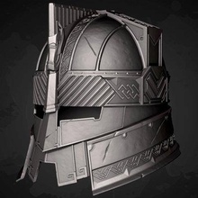 royal guard erebor helmet lotr - print ready 3d model marrion 3d print model - Mito3D