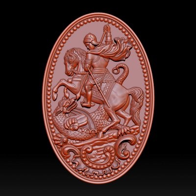 saint george killing dragon - 3d print model by dang nhat tan 3d print model - Mito3D