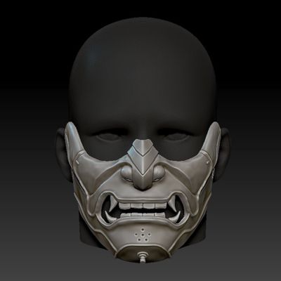 sakai mask ghost tsushima print ready 3d model 3D print model - Mito3D