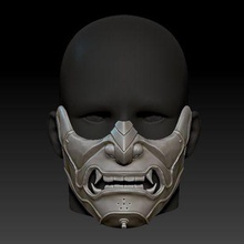 sakai maschera fantasma tsushima Stampa pronto 3d modello 3d print model - Mito3D
