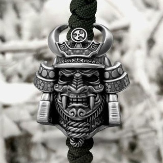 samurai head bead kseny 3design 3d print model - Mito3D