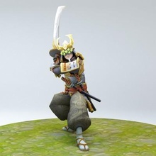 samurai yi liga legendas impressão pronto 3d modelo 3d print model - Mito3D