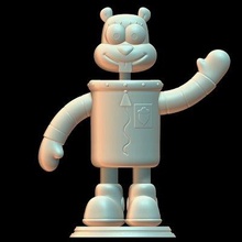 sandy cheeks - spongebob squarepants print ready 3d model sillytoys 3d print model - Mito3D