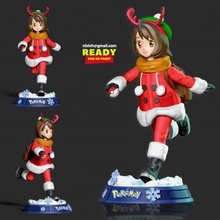 santa gloria - pokemon fanart print ready 3d model sinh nguyen 3d print model - Mito3D