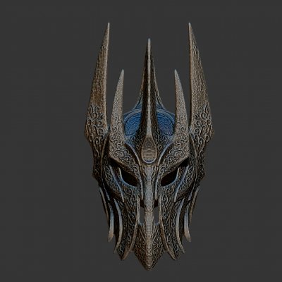 Sauron kask Kral yüzükler 3d Yazdır model hazır 3D print model - Mito3D