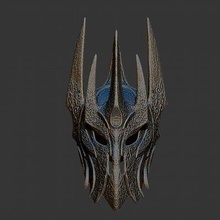 Sauron kask Kral yüzükler 3d Yazdır model hazır 3d print model - Mito3D