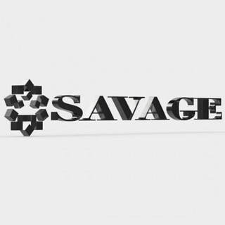 savage logo - 3d print model logoman 3d print model - Mito3D