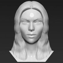 scarlett johansson bust print ready 3d model here printing current size 5 cm height but you free scale it zip file contains obj stl created zbrushif have any questions please don't hesitate contact me respond asap encourage check my other characters models 3d print model - Mito3D