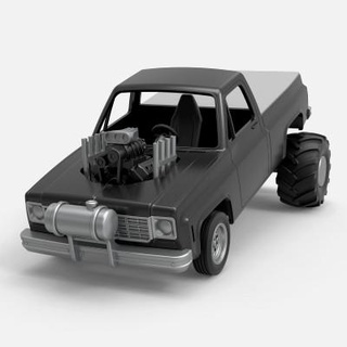 école tirant camion 2wd 1 25 cosplayitemsrock 3d print model - Mito3D