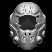 sci-fi guardian custom helmet print ready 3d model 3d print model - Mito3D