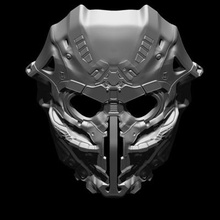 sci fi pirata personalizadas capacete impressão pronto 3d modelo 3d print model - Mito3D