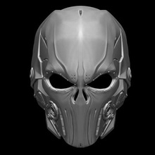 sci-fi punisher helmet print ready 3d model 3d print model - Mito3D