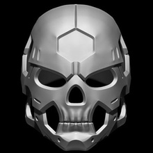 sci-fi skull custom helmet print ready 3d model 3d print model - Mito3D