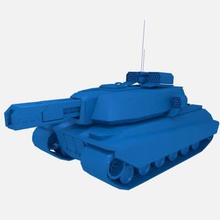 sci-fi tank hazır 3d model yazdırmak güzel ayrıntılı hale gelin 3d print model - Mito3D