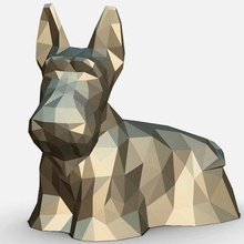 Scozzese terrier figura Stampa pronto 3d modello lowpoly 3d print model - Mito3D