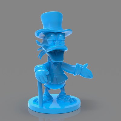 scrooge mcduck drucken bereit 3d Modell 3D print model - Mito3D