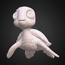 mar tartaruga impressão pronto 3d modelo alexkovalev 3d print model - Mito3D