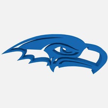 seattle seahawks football logo print ready 3d model modern head dual extruder two color 3d print model - Mito3D