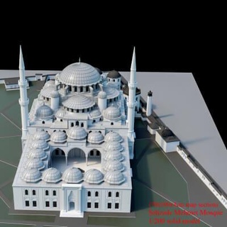 sehzade mehmet mosque - 3d print model basat 3d print model - Mito3D