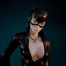 sexy catwoman impression prêt 3d modèle barre 3d print model - Mito3D