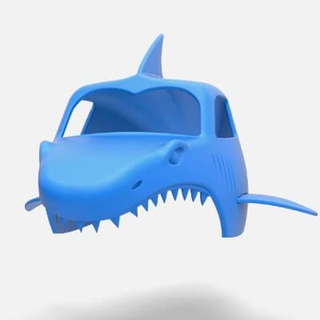 shark shell monster truck 1 25 - 3d print model cosplayitemsrock 3d print model - Mito3D