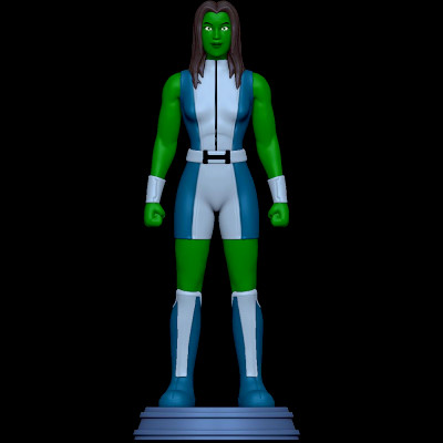she hulk ponton agents fracasser jouets idiots 3D print model - Mito3D
