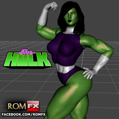 she hulk 3d drucken modell by abonnieren 3d print model - Mito3D