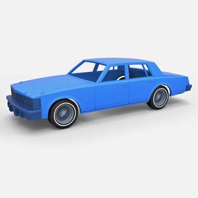 Concha rodas cadillac sevilha 1979 impressão pronto 3d modelo 3D print model - Mito3D