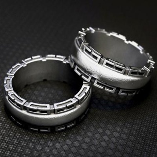 prata anel padrões tahmaz 3d print model - Mito3D