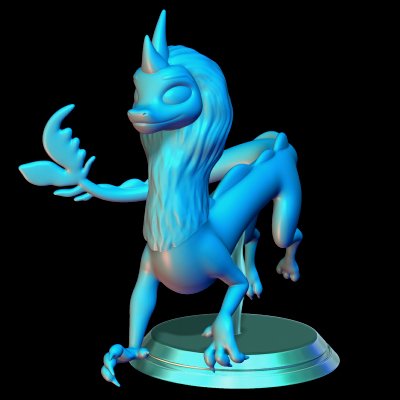 contente Raya Dragão impressão pronto 3d modelo brinquedos bobos 3D print model - Mito3D