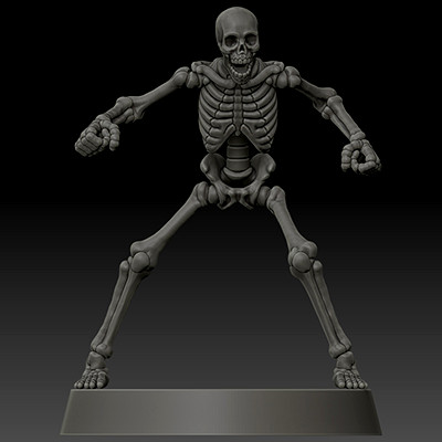 squelette OS ensemble 3d impression modèle pring 3D print model - Mito3D