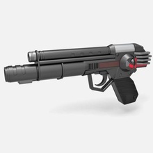 squelette soldat pistolet maîtrise univers 1987 impression prêt 3d modèle 3d print model - Mito3D