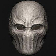 slender man mask - print ready 3d model blackstar90 3d print model - Mito3D