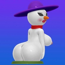 snowwoman nsfw - print ready 3d model sillytoys 3d print model - Mito3D