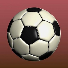 Fußball Ball drucken bereit 3d Modell alexkovalev 3d print model - Mito3D