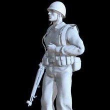 soldado ww2 imprimível impressão pronto 3d modelo skifx 3d print model - Mito3D
