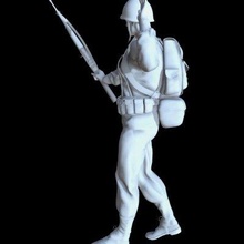 soldat ww2 imprimable impression prêt 3d modèle skifx 3d print model - Mito3D