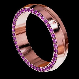 sólido eternidade convexo anel pedra 3d impressão modelo yurecs 3d print model - Mito3D