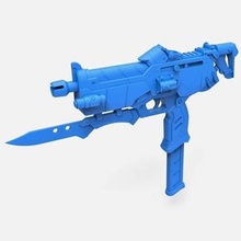 sfumature pistola overwatch Stampa pronto 3d modello 3d print model - Mito3D