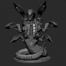 something alien print ready 3d model character printing 3d print model - Mito3D
