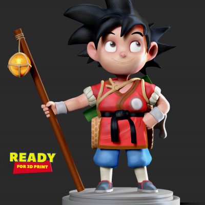 son goku print ready 3d model 3D print model - Mito3D