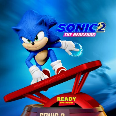 Shadow - Sonic The Hedgehog 3D Print Model by Bon Bon Art