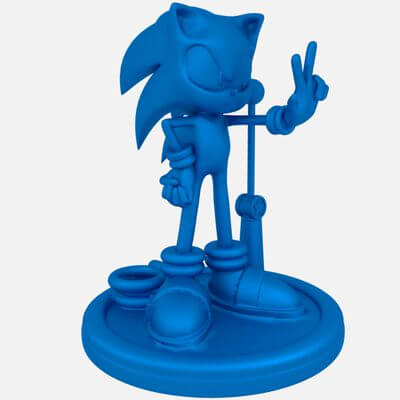 Sonic The Hedgehog 2 - 3D Print Model by Sinh Nguyen