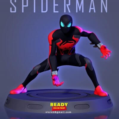 spider-man - miles morales 2099 suit 3d print model by sinh nguyen 3d print model - Mito3D