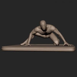 spiderman crouching table - free 3d print model dawnhurt 3d print model - Mito3D