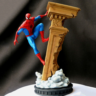 homem Aranha maravilha estátua 3d impressão modelo cheriloyet 3D print model - Mito3D