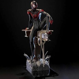 spiderman miles sculpture - 3d print model dawnhurt 3d print model - Mito3D