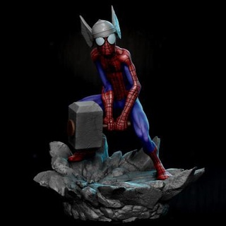 spiderman thor statue 3dprintmodel9x 3d print model - Mito3D