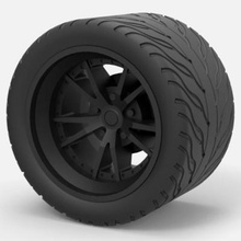 sport roue 8 impression prêt 3d modèle 3d print model - Mito3D
